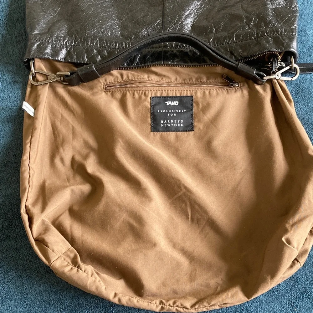 Vintage Tano for Barney’s New York oversized hobo shoulder Bag in black